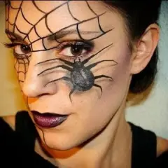 Spinnen Make-up Halloween: Einfache Anleitung & gruselige Ideen