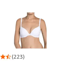 Weißer Triumph Body Make-Up Blossom BH mit zartem Blumenmuster.