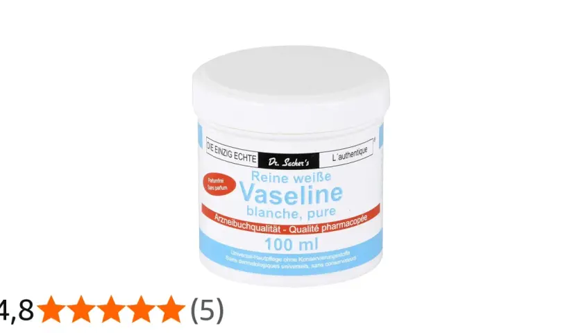 Dr. Sacher's reine weiße Vaseline 100 ml in Apothekenqualität.