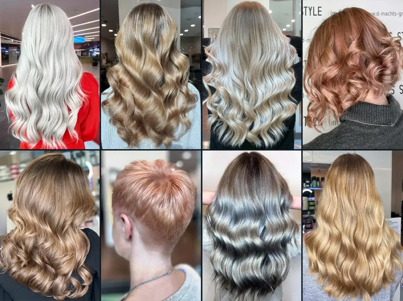verschiedene blonde haartöne mittellang