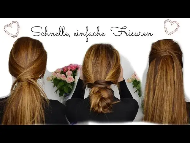Lange Frisuren für glattes Haar
