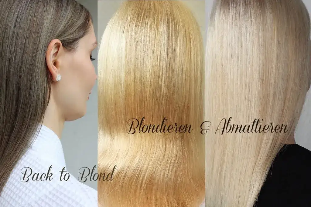 blonde farben graue haare vorher nachher