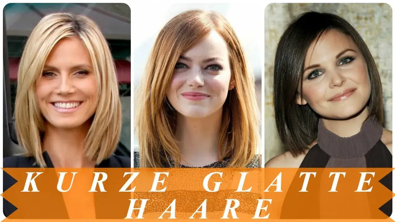 Mittellange Frisuren für glattes Haar